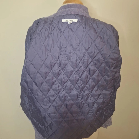 Pacsun corduroy raw hem  quilted lining jacket SZ S NWOT - Picture 6 of 7